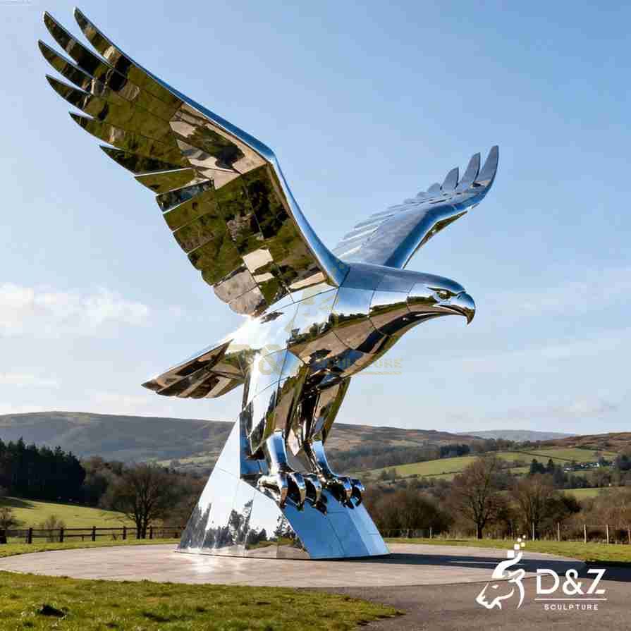 Large Outdoor Metal Eagle Sculpture 6