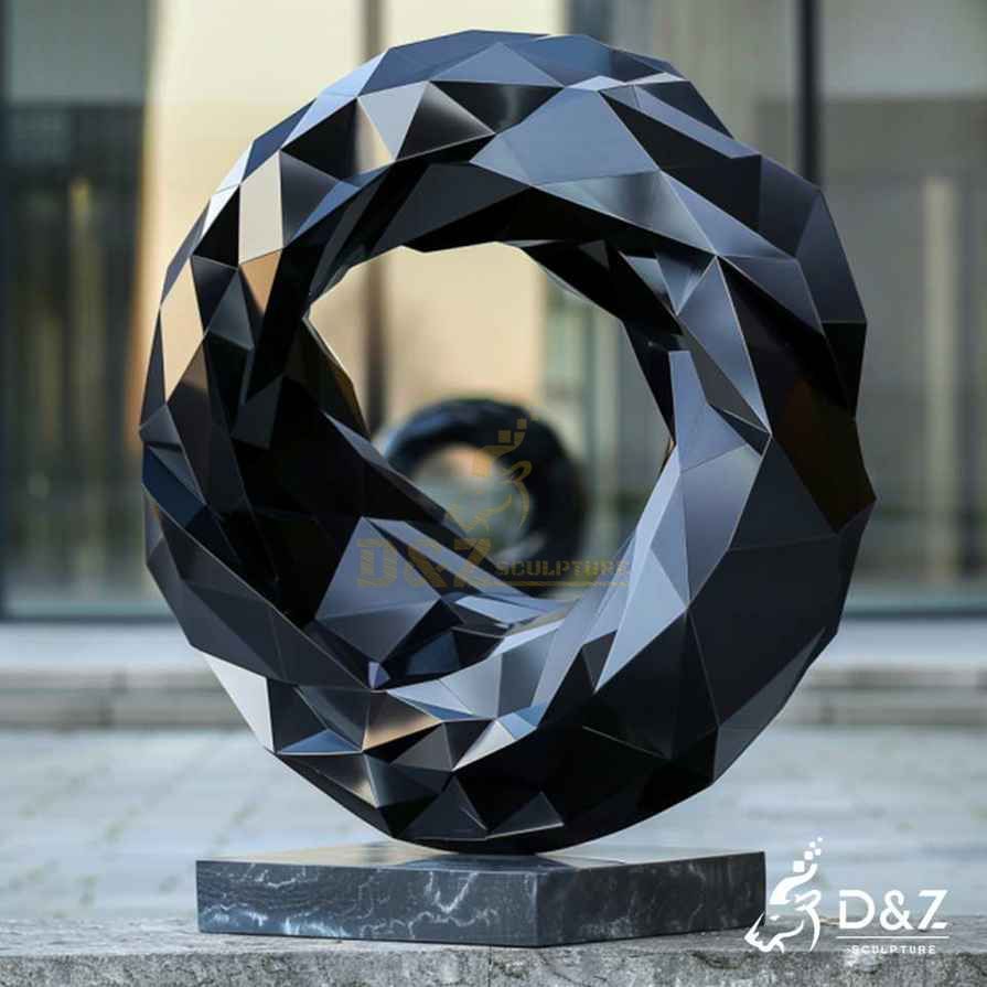 Geometric Metal Circle Sculpture 2