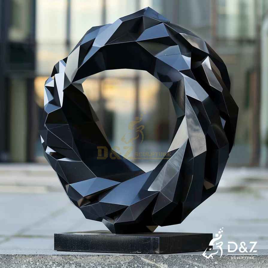 Geometric Metal Circle Sculpture 4
