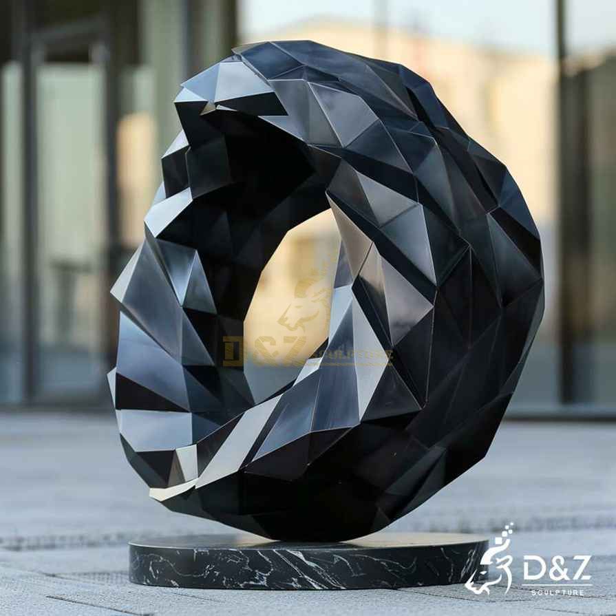 Geometric Metal Circle Sculpture 5