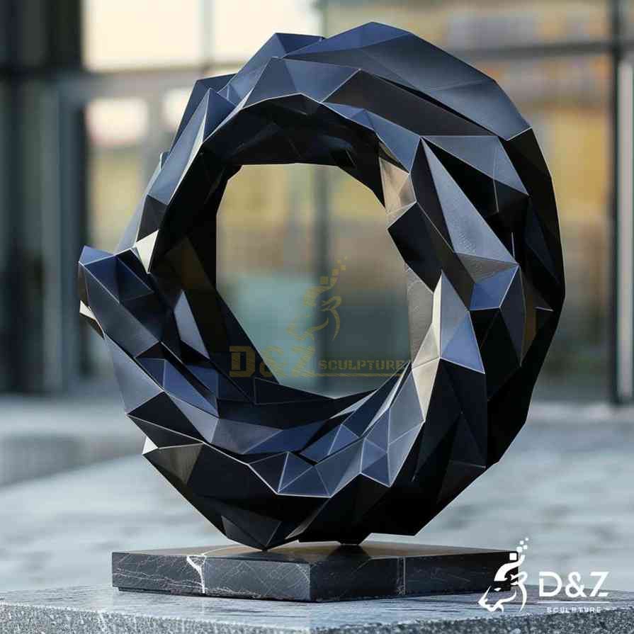 Geometric Metal Circle Sculpture 6