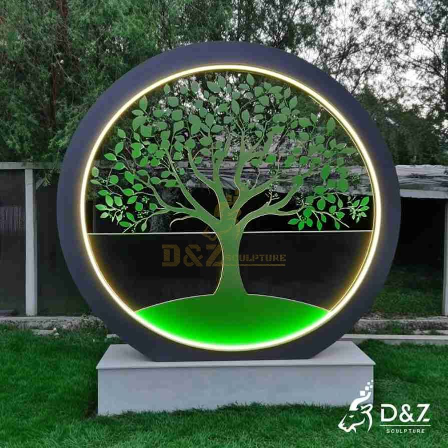 Large Outdoor Metal Tree of Life Sculpture 4