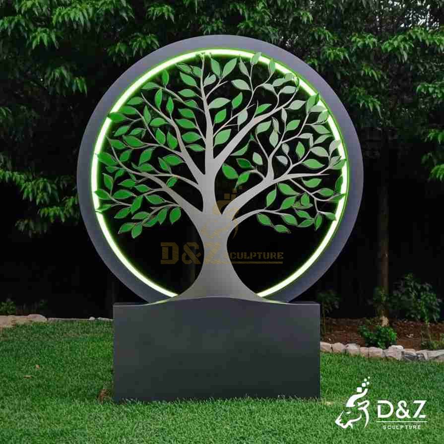 Large Outdoor Metal Tree of Life Sculpture 6