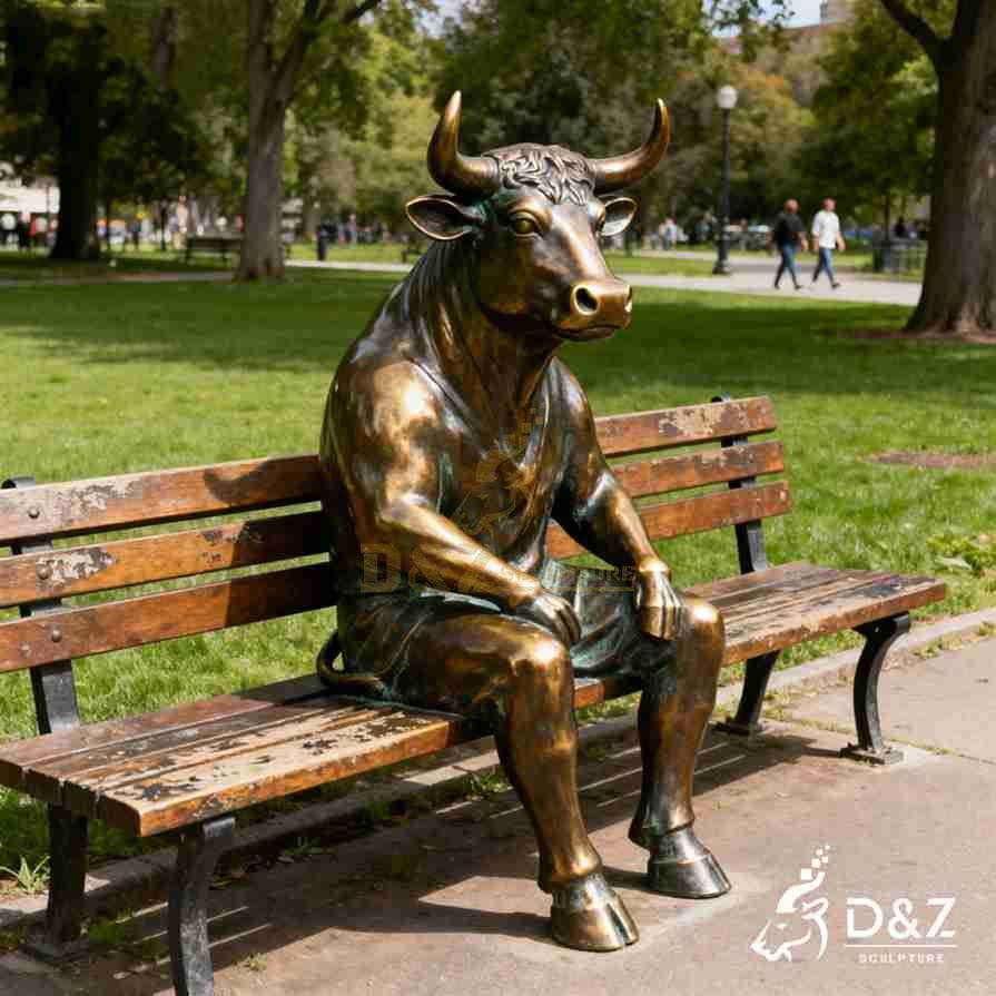 Bronze Sitting Bull Statue 3
