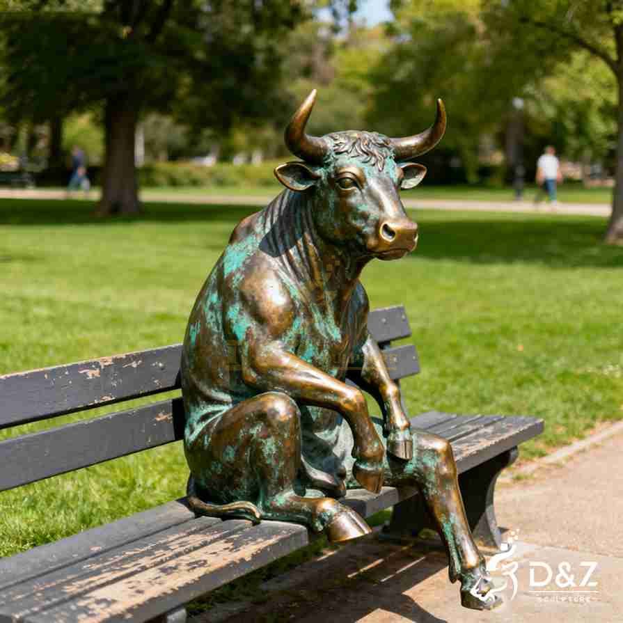 Bronze Sitting Bull Statue 4