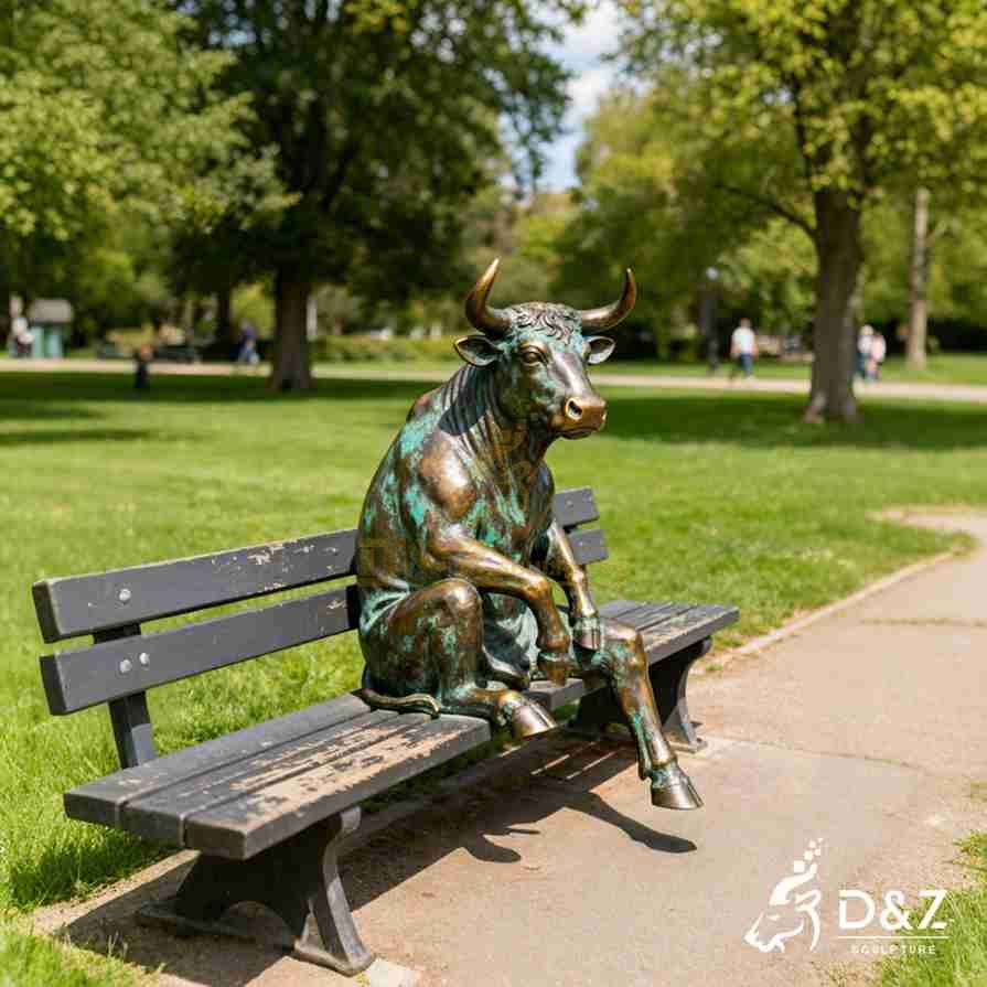 Bronze Sitting Bull Statue 6