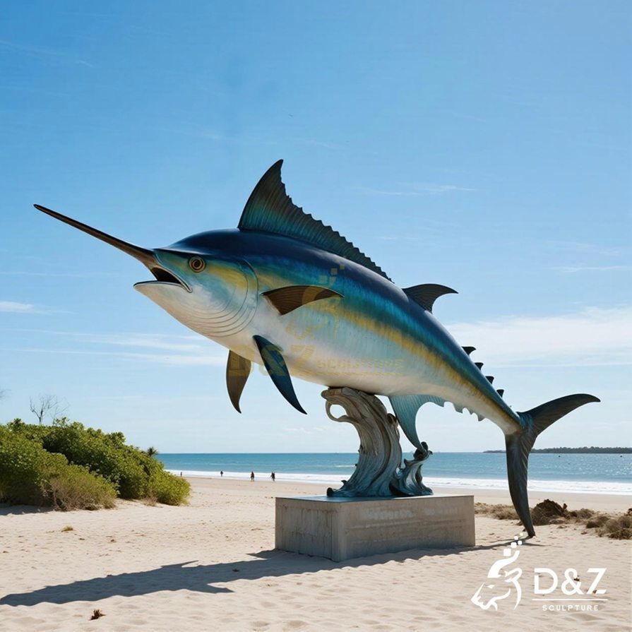 Bronze Swordfish Statue 2