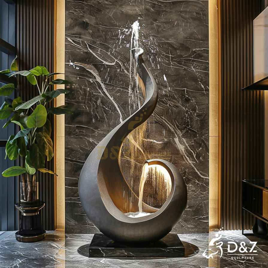 Large Modern Metal Waterfall Fountain 2
