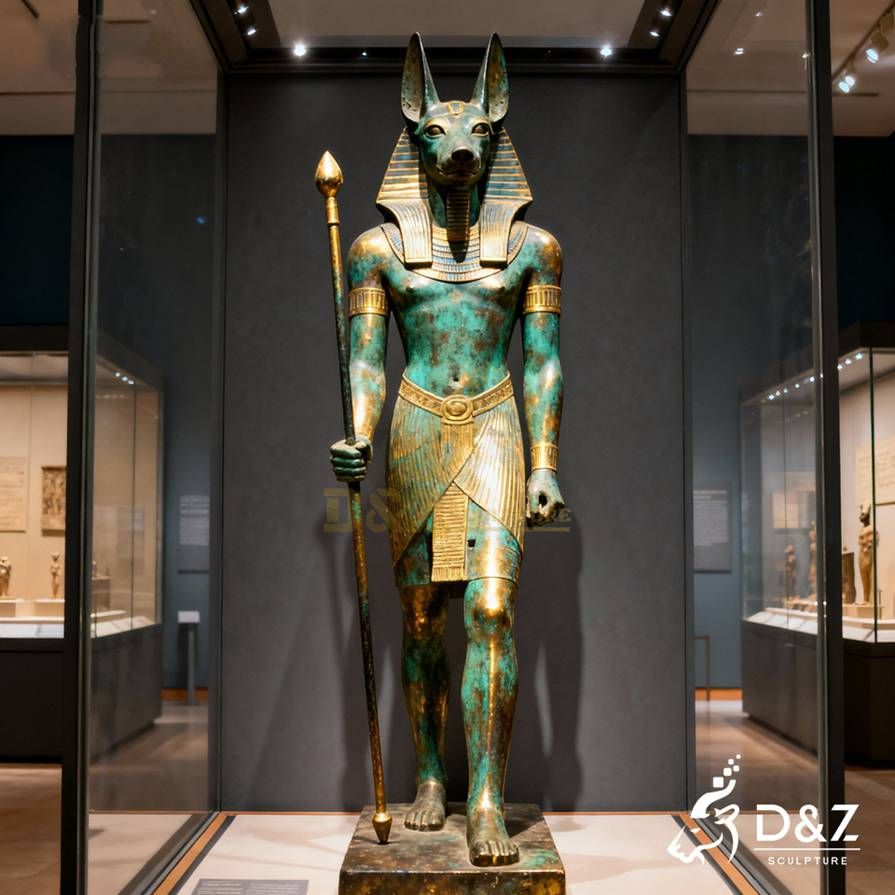 Bronze Anubis God Statue 5