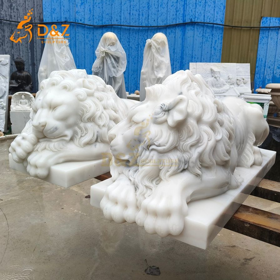 Lying Lion Statue 2
