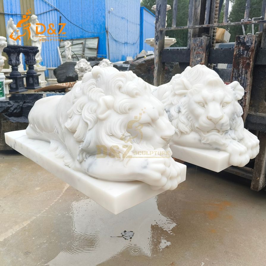 Lying Lion Statue 3