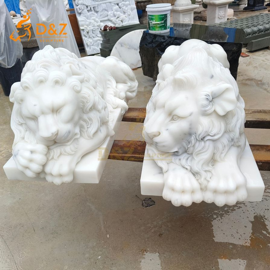 Lying Lion Statue 4