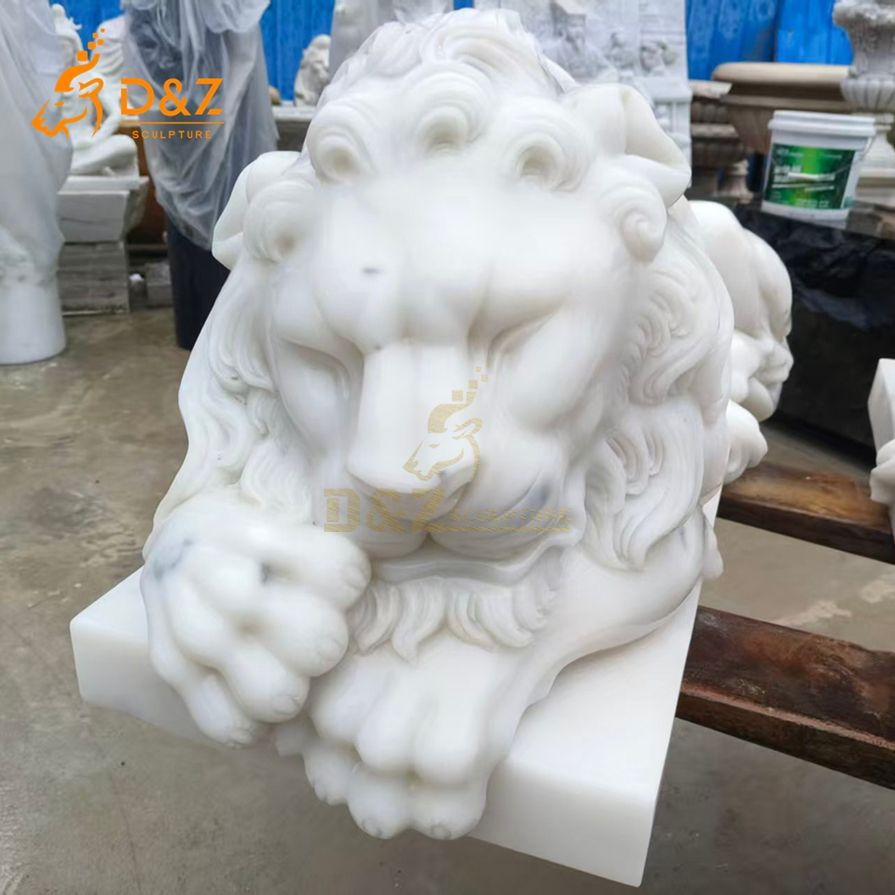 Lying Lion Statue 5