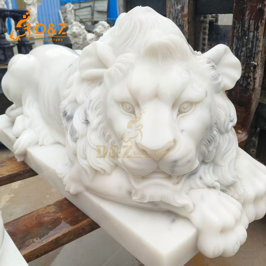 Lying Lion Statue 6