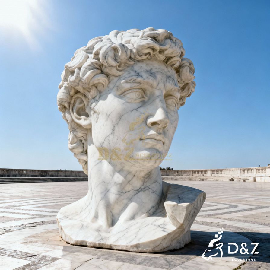 Marble David Face Sculpture 4