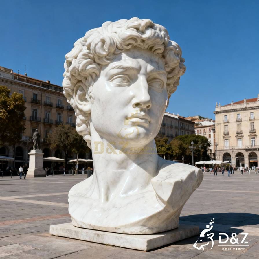 Marble David Face Sculpture 5