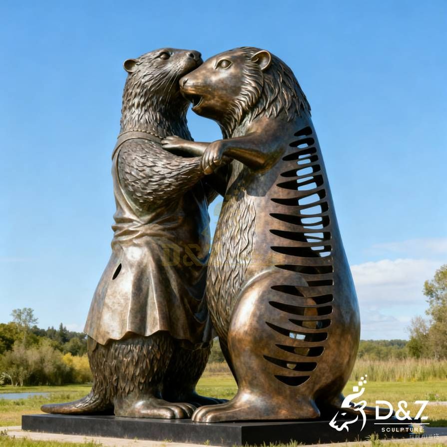 Bronze Beaver Statue 6