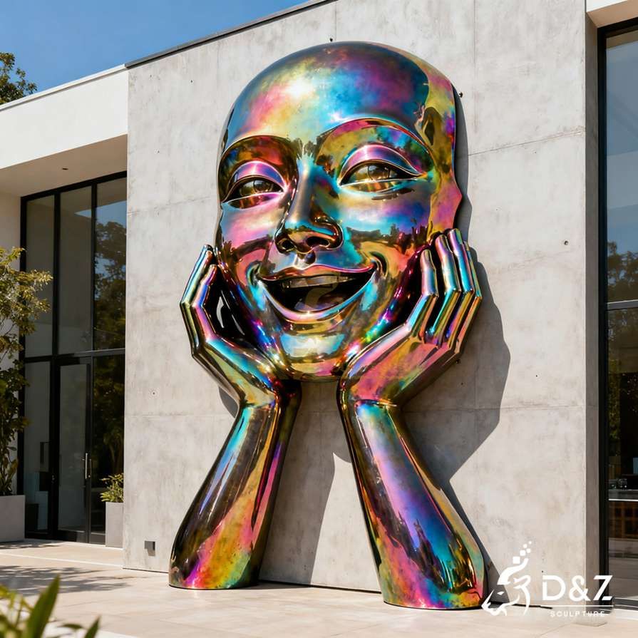10-2 Unique Large Modern Metal Face Sculptures to Outdoor 10-2 Unique Large Modern Metal Face Sculptures to Outdoor