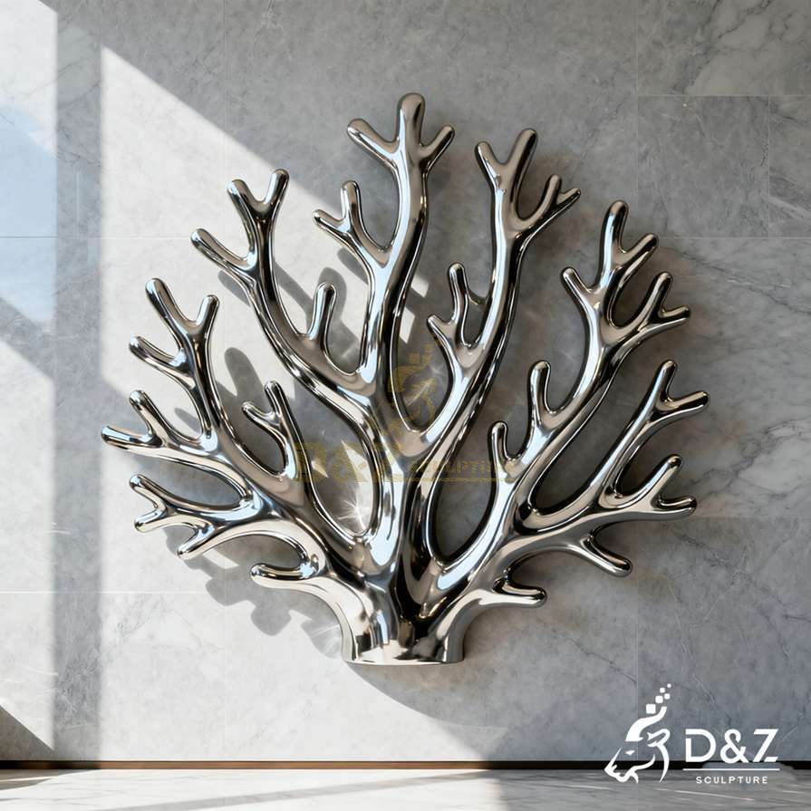 Metal Coral Wall Sculpture 3