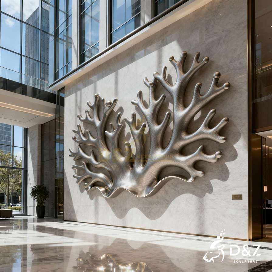 Metal Coral Wall Sculpture 5