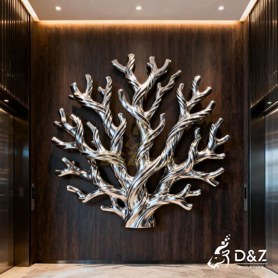 Metal Coral Wall Sculpture 6