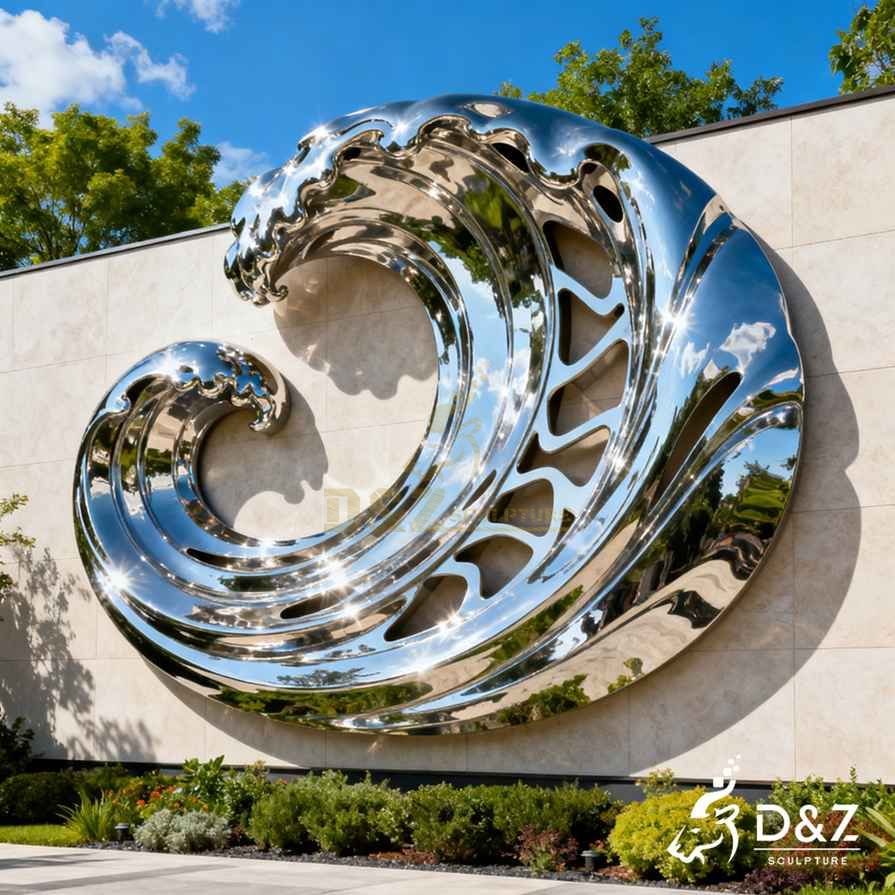 Metal Wave Wall Sculpture 6