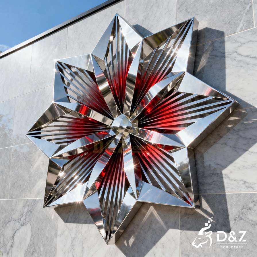 Geometric Metal Flower Wall Sculpture 5