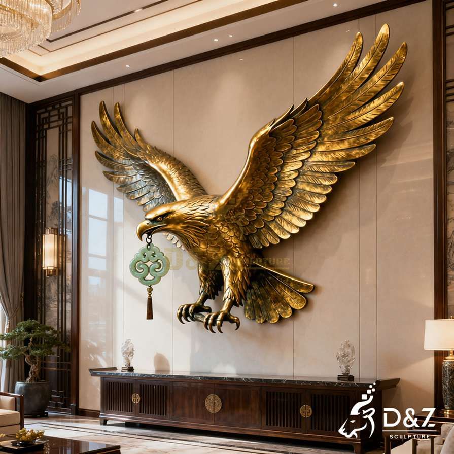 Bronze Eagle Wall Sculpture 5