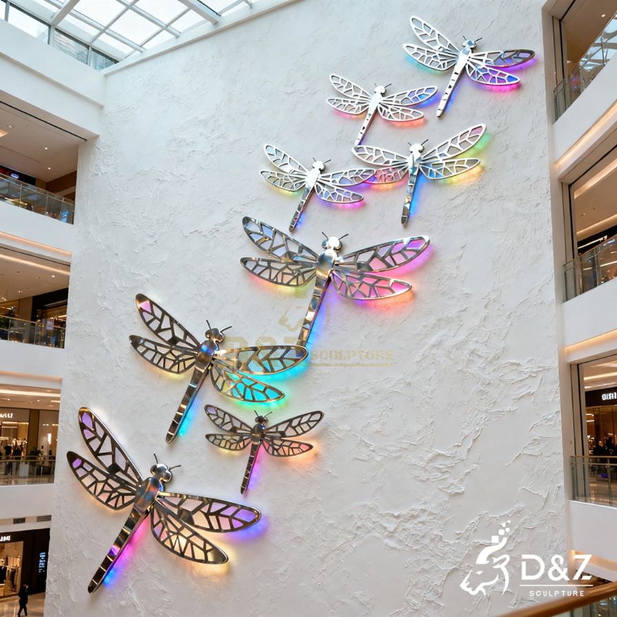 Metal Dragonfly Wall Sculpture 2