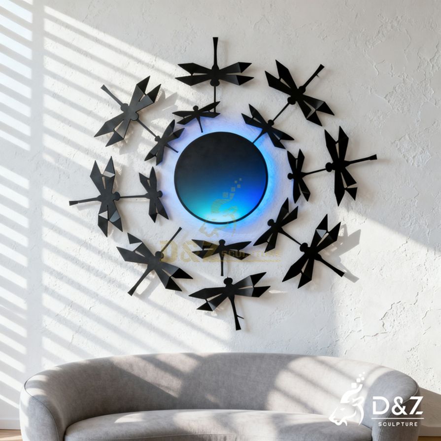 Metal Dragonfly Wall Sculpture 5