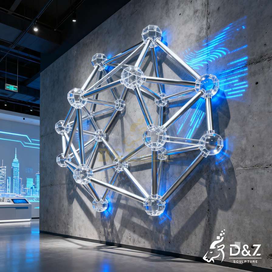  Abstract Metal Geometric Wall Sculpture 5