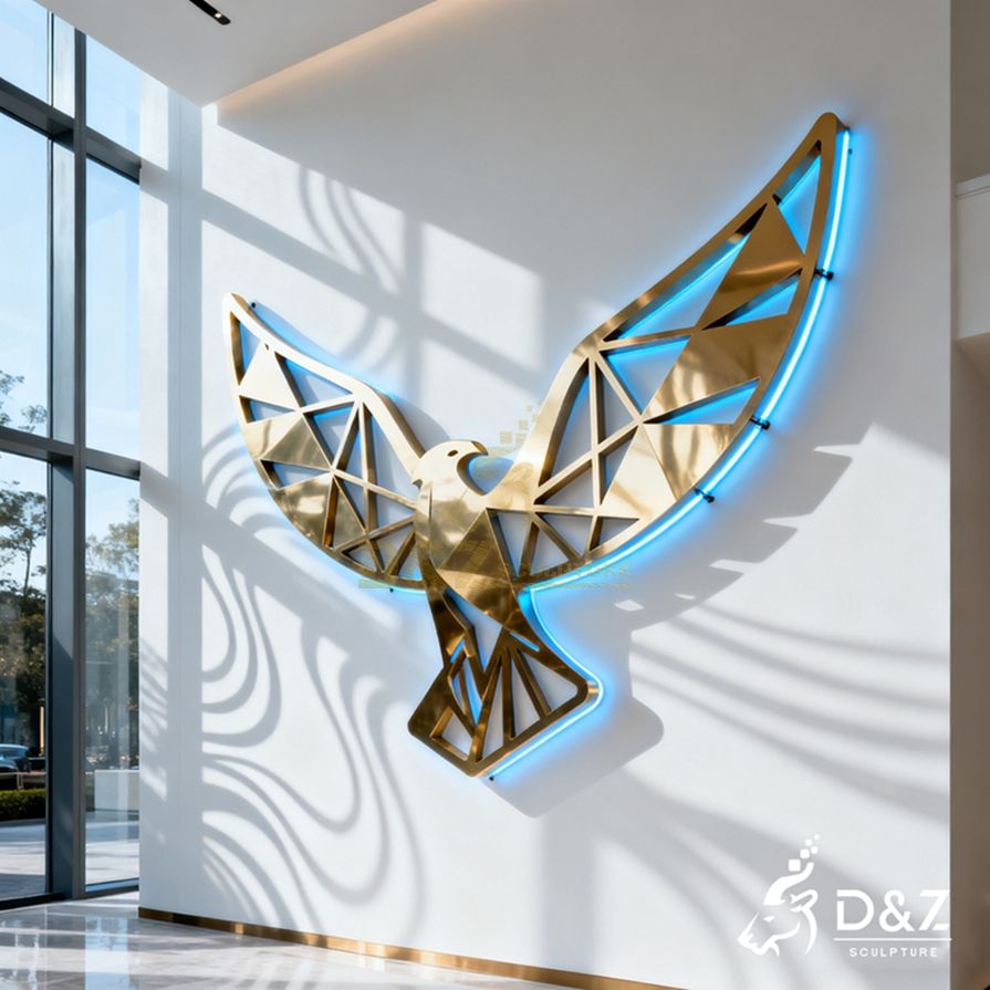 Metal Eagle Wall Sculpture 6 Metal Eagle Wall Sculpture 6