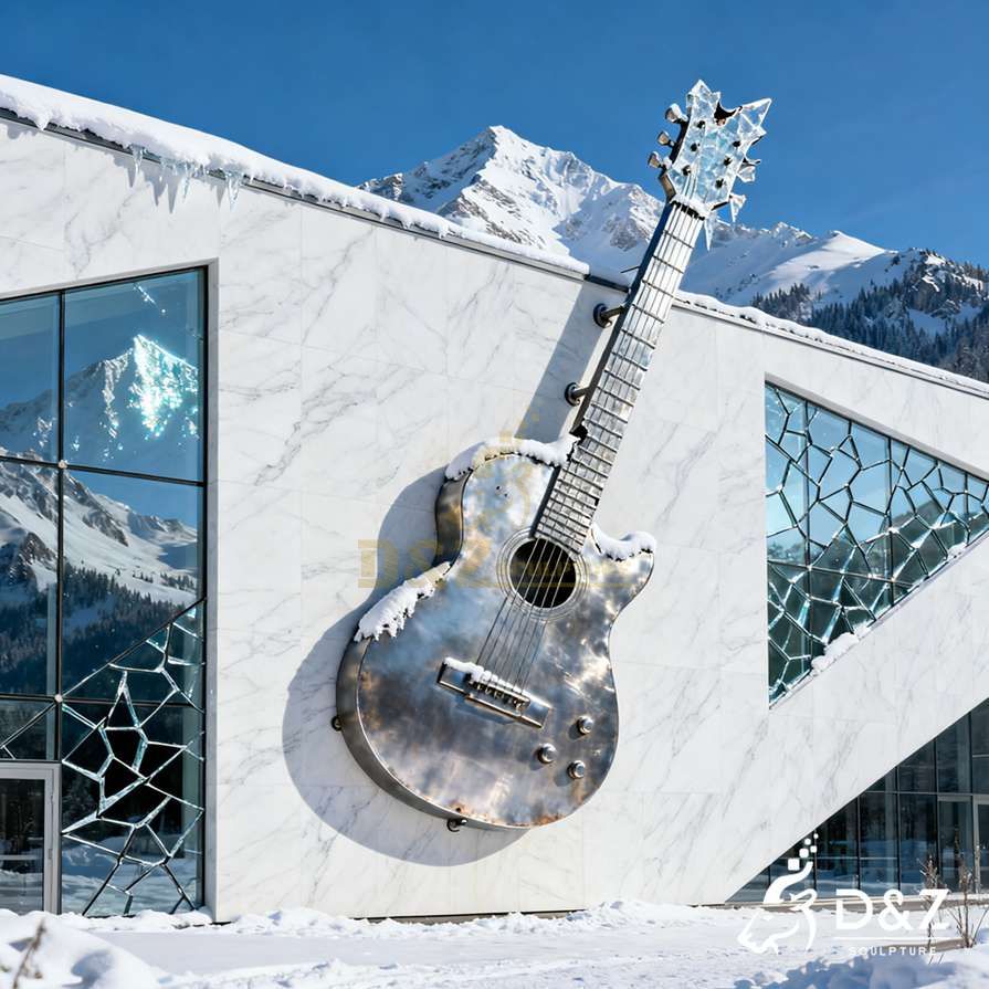 Metal Guitar Wall Sculpture 4 Metal Guitar Wall Sculpture 4