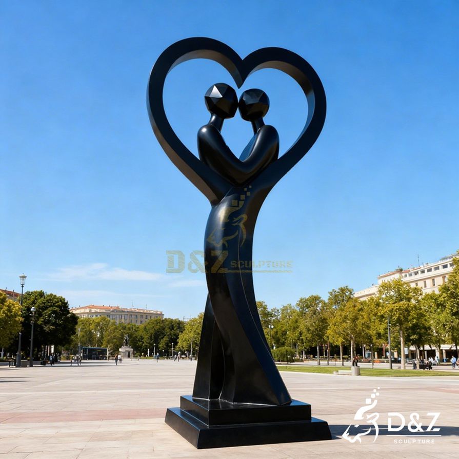 Black Metal Abstract Love Sculpture 1 Black Metal Abstract Love Sculpture 1