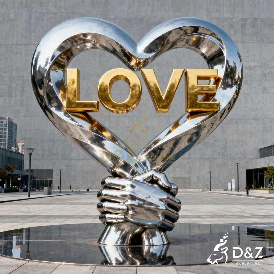 Metal Art Love Sculpture 2 Metal Art Love Sculpture 2