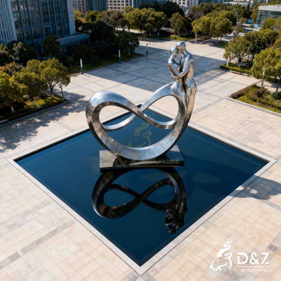 Metal Infinite Love Sculpture 3 Metal Infinite Love Sculpture 3