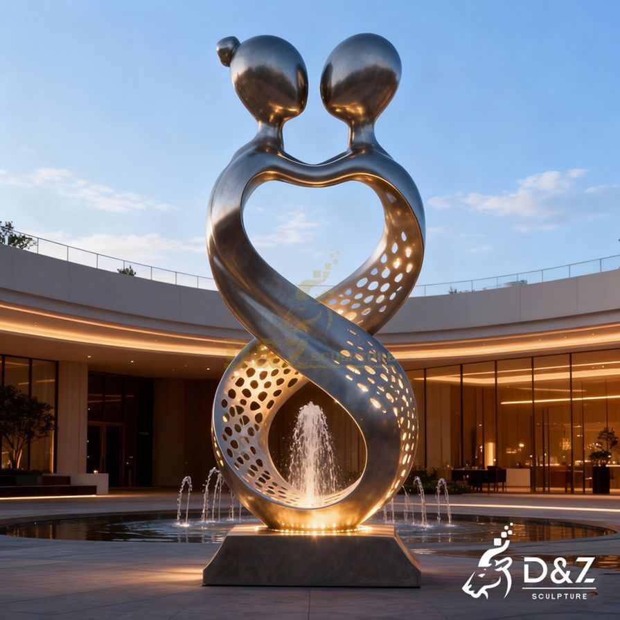 Metal Infinite Love Sculpture 4 Metal Infinite Love Sculpture 4