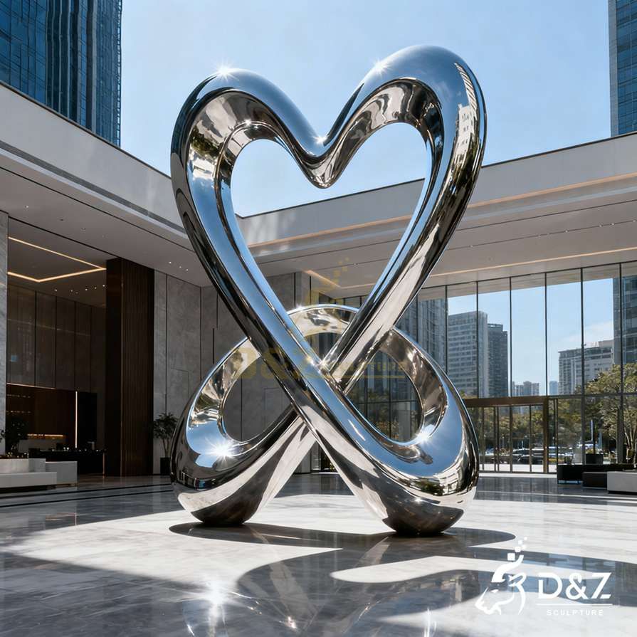Metal Infinite Love Sculpture 5 Metal Infinite Love Sculpture 5