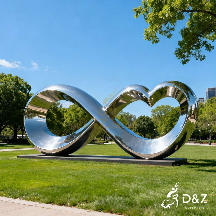 Metal Infinite Love Sculpture 6 Metal Infinite Love Sculpture 6