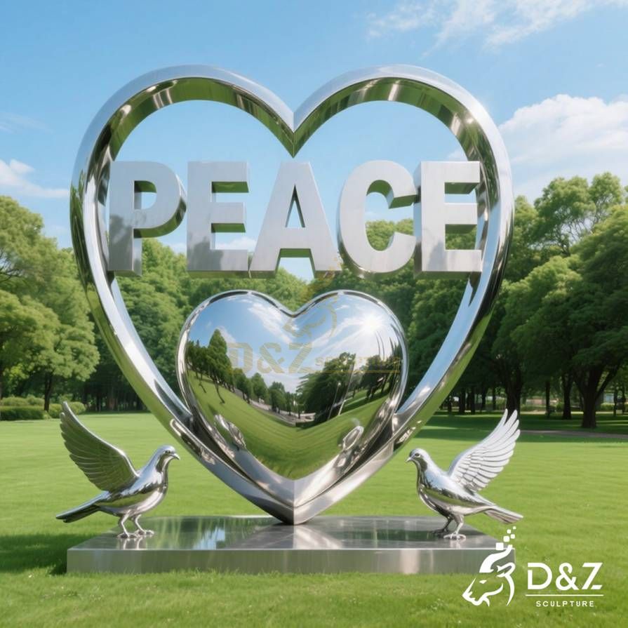 15-1 Original Metal Love Sculptures | Eternal Symbol of Love 15-1 Original Metal Love Sculptures | Eternal Symbol of Love