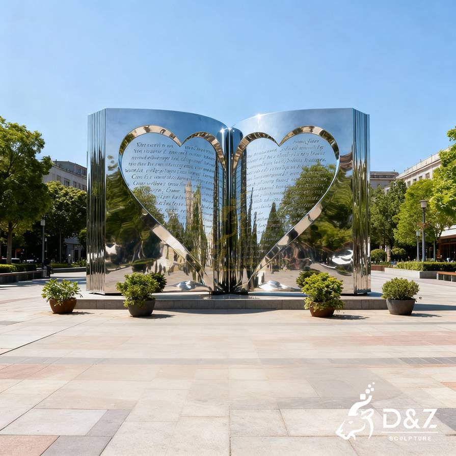 15-6 Original Metal Love Sculptures | Eternal Symbol of Love