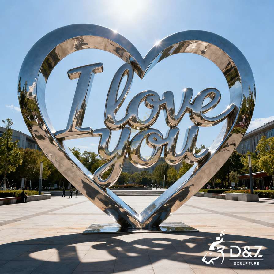 15-13 Original Metal Love Sculptures | Eternal Symbol of Love