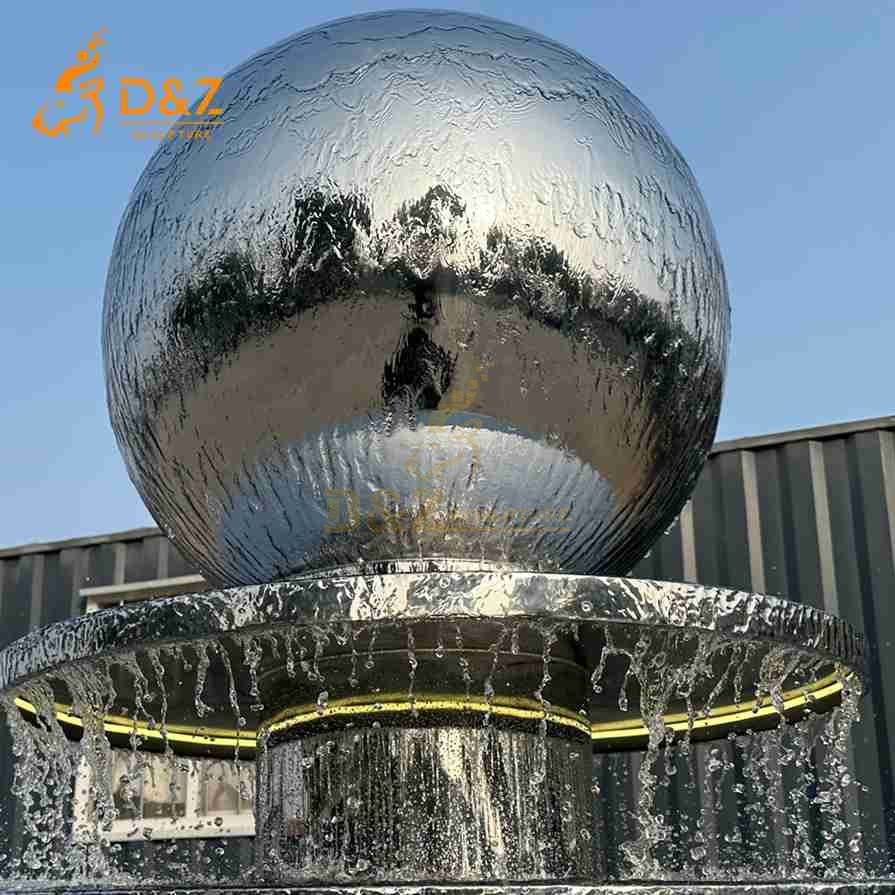 Stainless Steel Sphere Fountain 6