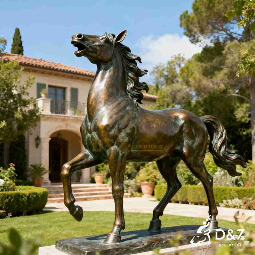 Bronze Horse Garden Statue 2