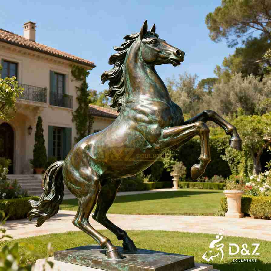 Bronze Horse Garden Statue 4
