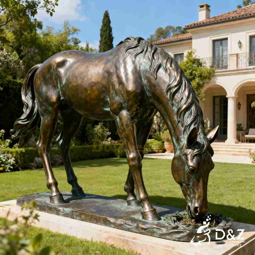 Bronze Horse Garden Statue 6