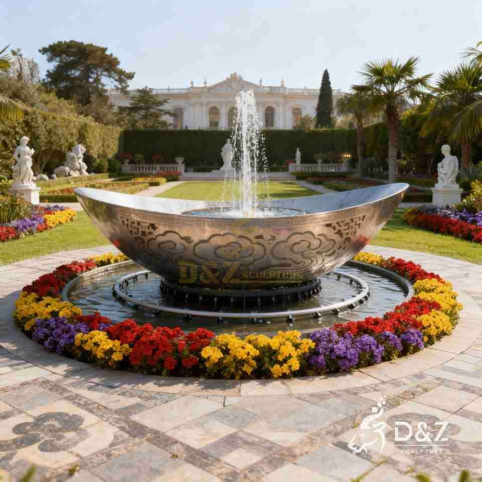 Custom Metal Fortune Boat Water Fountain for Sale 2 Custom Metal Fortune Boat Water Fountain for Sale 2