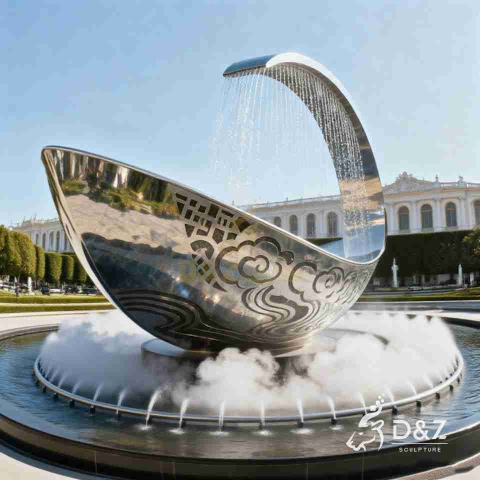 Custom Metal Fortune Boat Water Fountain for Sale 6 Custom Metal Fortune Boat Water Fountain for Sale 6