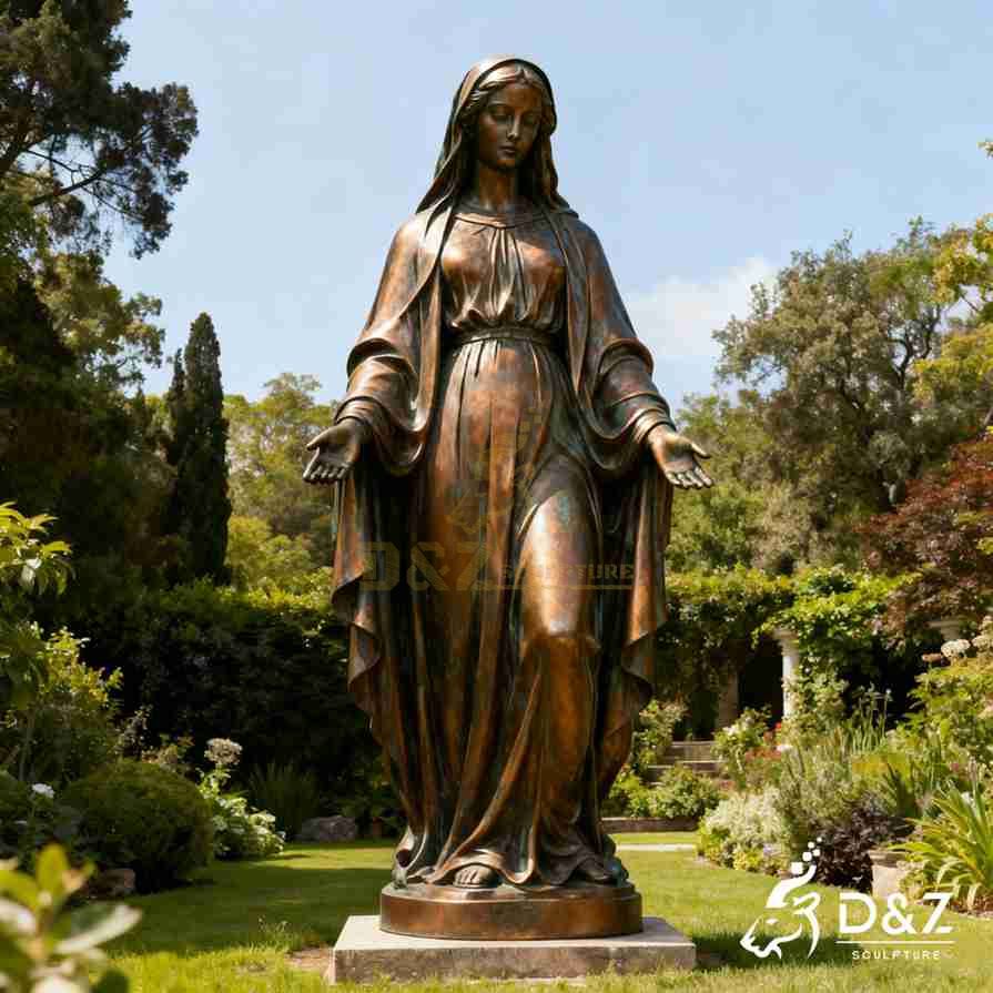 15-2 Large Outdoor Bronze Religious Garden Statues