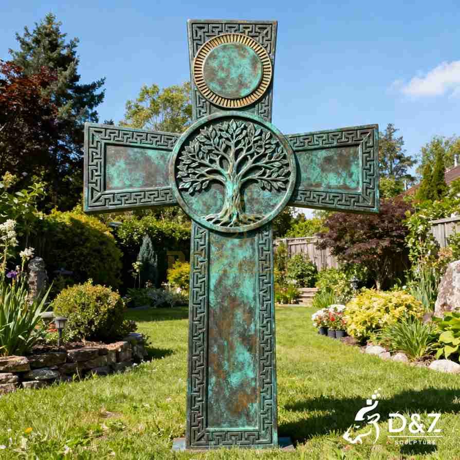 15-13 Large Outdoor Bronze Religious Garden Statues